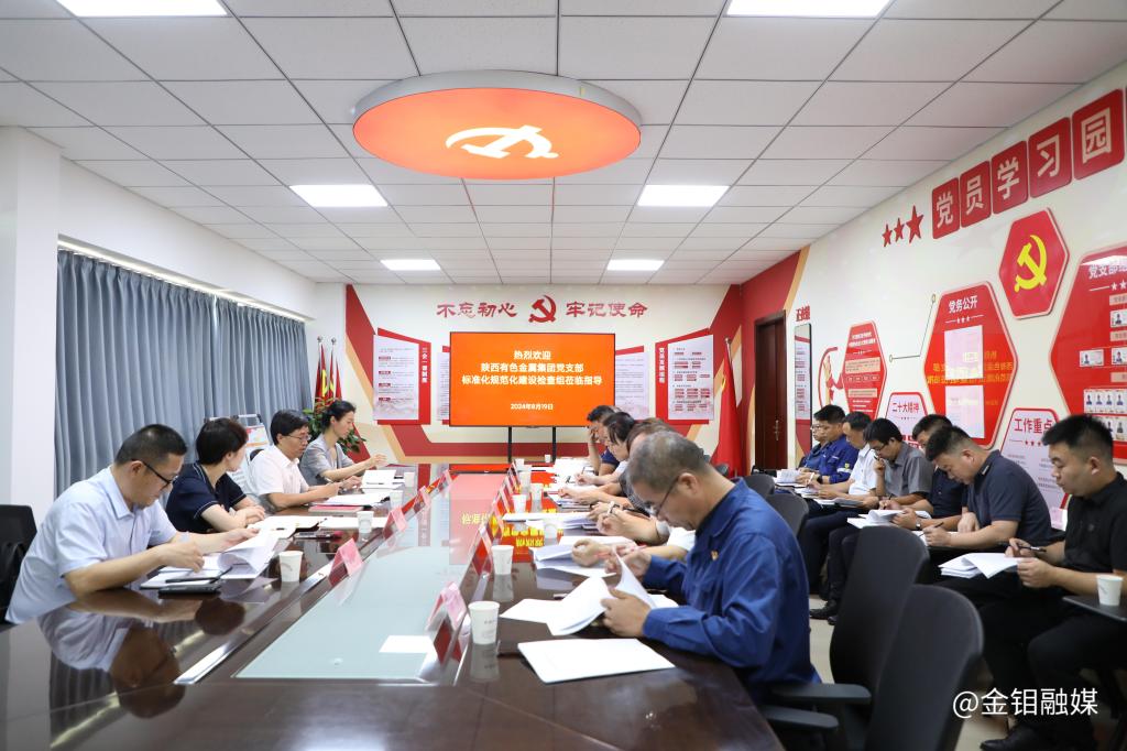 20240820-陜西有色金屬集團在金屬分公司召開黨支部標準化規(guī)范化建設示范黨支部驗收檢查工作培訓會1.JPG